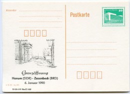 DDR P89-1a-90 C1-a Postkarte Privater Zudruck DV 3-89 GRENZÖFFNUNG Hanum 1990 - Cartes Postales Privées - Neuves