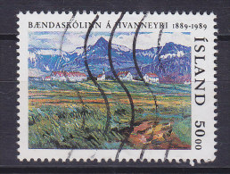 Iceland 1989 Mi. 706     50.00 Kr Landwirtschaft 100 Jahre Schulgebäude - Used Stamps