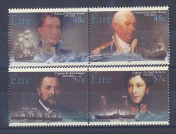 Ireland - 2003 Naval Officers Pairs MNH__(TH-5713) - Unused Stamps