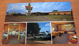 Pony Express Motel Motor Inn Restaurant Lounge St Joseph MO Postcard - St Joseph