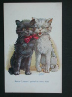 Ref2299 WA CPA Chatterie De A. Wuyts - Deux Chatons - Amour! Amour! Quand Tu Nous Tiens - Série 86 - Wuyts