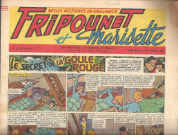 Fripounet Et Marisette Le Secret De La Goule Rouge N°45 (16 ème Année) Du 04/11/1956 (belles Histoires De Vaillance) - Fripounet