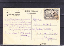 Congo Belge - Carte Postale De 1934 - Oblitération Albertville - Exp Vers La Belgique - Arlon - Lettres & Documents