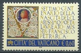 2004 VATICANO PETRARCA MNH ** - ED - Ungebraucht