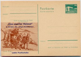 DDR P84-34b-84 C86-b Postkarte Zudruck POSTKUTSCHE Suhl 1984 - Cartes Postales Privées - Neuves