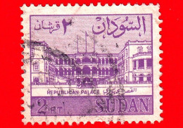 SUDAN - Usato - 1962 - Palazzo - Palace Of The Republic Khartoum - 2 - Soedan (1954-...)