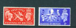 GREAT BRITAIN  -  1951  Festival Of Britain   MM - Unused Stamps