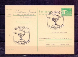 D.D.R. - 750 Jahre Strausberg - 7/6/1985 (RM4291) - Autruches