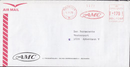 Denmark Airmail AMC, (D 1954) TMS Cancel KØBENHAVN 1973 Meter Stamp Cover Freistempel Brief - Maschinenstempel (EMA)