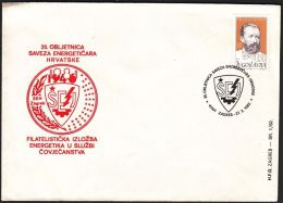 Yugoslavia 1982, Illustrated Cover "35 Years Alliances Energy Experts" W./ Special Postmark "Zagreb", Ref.bbzg - Briefe U. Dokumente