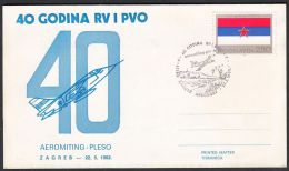 Yugoslavia 1982, Illustrated Cover "Aero Show In Zagreb" W./ Special Postmark "Zagreb", Ref.bbzg - Covers & Documents