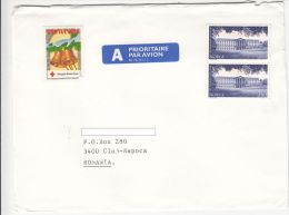 STAMPS ON COVER, NICE FRANKING, CASTLE, 1999, NORWAY - Lettres & Documents