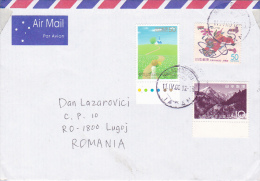 MOUNTAINS, MUSIC  STAMPS ON COVER, 2000 - Storia Postale