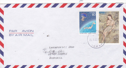 SPACE, YOUNG GIRL, STAMPS ON COVER, NICE FRANKING, 2002 - Cartas & Documentos