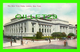 NEW YORK CITY, NY - THE NEW YORK PUBLIC LIBRARY - ANIMATED - SUCCES POSTAL CARD CO PUB. - - Education, Schools And Universities