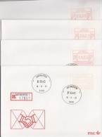 Belgie 1981 Frankeervignetten 1981 FV4 Antwerpen  4 FDC (13072) - 1980-1999