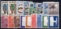 EUROPA : Année Complète 1957 * - 1956