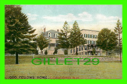 CONCORD, NH - ODD FELLOWS HOME  - TRAVEL IN 1908 - UNDIVIDED BACK - THE HUGH C. LEIGHTON CO - - Concord