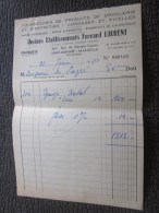 25 Jan 1951 Facture Document Commercial Fourniture Produit Droguerie Entretien-cordages-ficell E-Saint Barnabé Marseille - Drogisterij & Parfum