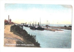 MANCHESTER SHIP CANAL EASTHAM PIER THE WIRRAL BOATS SHIPS UNUSED POSTCARD - Other & Unclassified