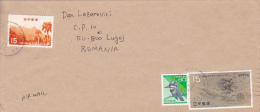 FOREST, BIRD, FIGHTER,  STAMPS ON COVER, 2002 - Storia Postale