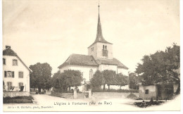 TRES RARE: L´Eglise à Fontaines (Val De Ruz) Avant 1904 Neuve - Fontaines