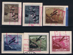 Liechtenstein: 1930  Mi Nr 108 - 113 Used - Air Post