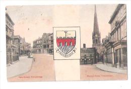 TROWBRIDGE FORE STREET + MARKET PLACE + HERALDRY  USED 1909 LOCALLY - Other & Unclassified