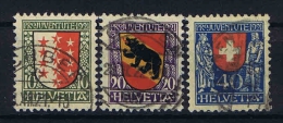 Switserland Schweiz: 1921 Mi 172-174 Used - Gebruikt