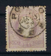 Portugal: 1870 Mi Nr 45  Used Perfo 13,50, Spots, Fold Left Top Corner - Used Stamps