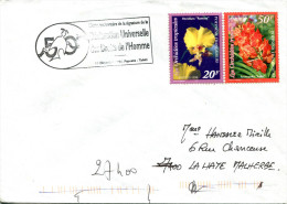 Polynésie - Cachet Commémoratif - Déclaration Universelle Des Droits De L'homme - R 1245 - Briefe U. Dokumente