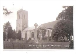 RP WRENTHAM CHURCH AND WAR MEMORIAL SUFFOLK NR KESSINGLAND SOUTHWOLD UNUSED - Autres & Non Classés