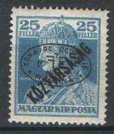 Hungary 1919. Debrecen II. Occupation Stamp 25 Filler / KOZTARSASAG / Charles MNH (**) - Emissions Locales