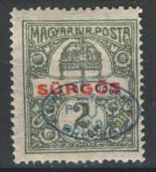 Hungary 1919. Debrecen II. Occupation Stamp 2 Filler / Surgos MNH (**) - Emissions Locales