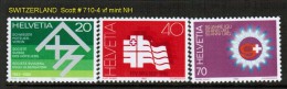 SWITZERLAND    Scott  # 710-4**  VF MINT NH - Ungebraucht