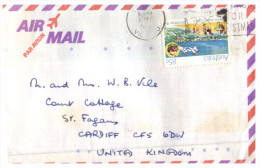 (351) Australia To UK Air Mail Letter - 1980´s - Lettres & Documents