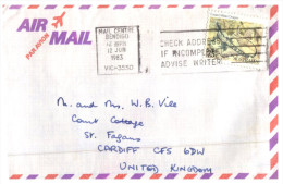 (351) Australia To UK Air Mail Letter - 1980´s - - Lettres & Documents