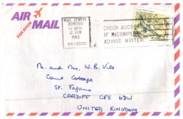 (351) Australia To UK Air Mail Letter - 1980´s - - Storia Postale