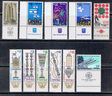 ISR16 - ISRAEL LOT DE 11 TP ENTRE N° 304 ET 337 NEUF** AVEC TABS - Collections, Lots & Series