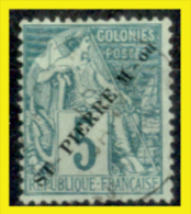 S.-Pierre-&-M.-011  -  1891 - Y&T: N.21 (Privo Di Difetti Occulti) - Netti € 5,00 - Gebraucht