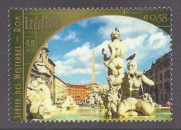 Nations Unies ONU (Vienne) 2002 - Fountain Moro, Piazza Navona, Rome - United Nations, World Heritage MNH - Ongebruikt