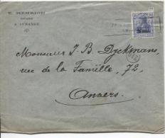 TP Oc 31 S/L.du Notaire Henrion à Aubange Censure Qui Oblitère Le RP PR853 - OC26/37 Territoire Des Etapes