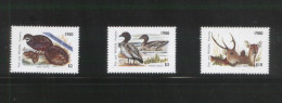 AUSTRALIA 1980 VICTORIA HUNTING TAX REVENUES SET OF 3 NHM QUAIL TEAL DUCK DEER DUCKS BIRDS ANIMALS - Fiscaux