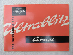 Ultrablitz Cornet Elektronik Bedienungsanleitung Von 1958 (Original) - Photography