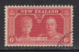 New Zealand Used Scott #201 6p Queen Mary, King George V - Silver Jubilee - Usados