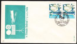 Yugoslavia 1963, Illustrated Cover "10th Pula Movie Festival"  W./ Special Postmark "Pula", Ref.bbzg - Covers & Documents