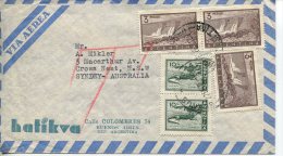 (100) Argentina To Australia Air Mail Cover - 1950´s - Brieven En Documenten