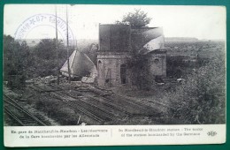 CPA NANTHEUIL-le-HAUDOUIN Les Réservoirs De La Gare Bombardés Franchise Militaire 1914 - Nanteuil-le-Haudouin