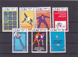 ATHLETISM, BOXING, JUDO, MNH, 1972, CUBA - Nuovi