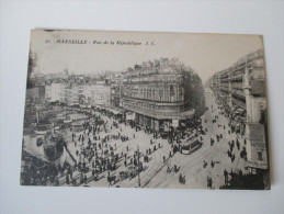 Ansichtskarte 67. Marseille - Rue De La Republique 1.C. - Petits Métiers